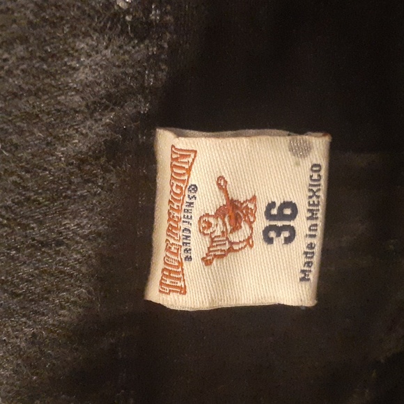 True Religion men's splattered skinny jeans - Picture 6 of 8